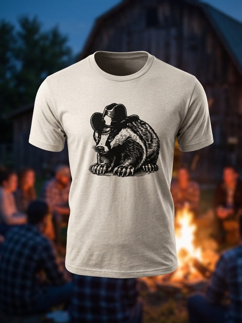 Badger Cowboy in sand
