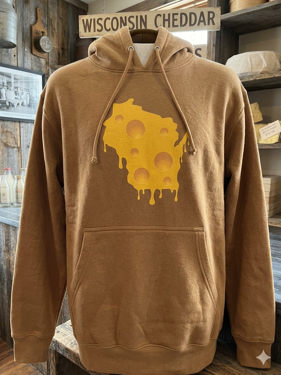 Melty Cheese hoodie in meerkat