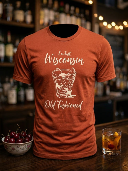 Old Fashion Tee in brick