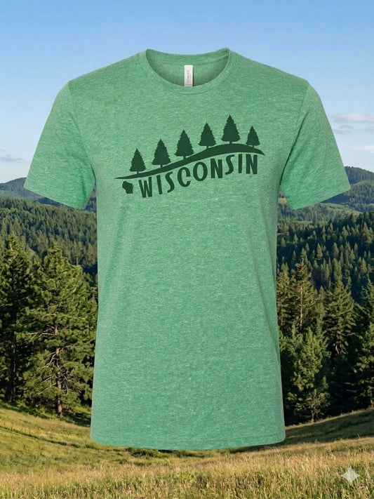 Rolling Hills in green triblend