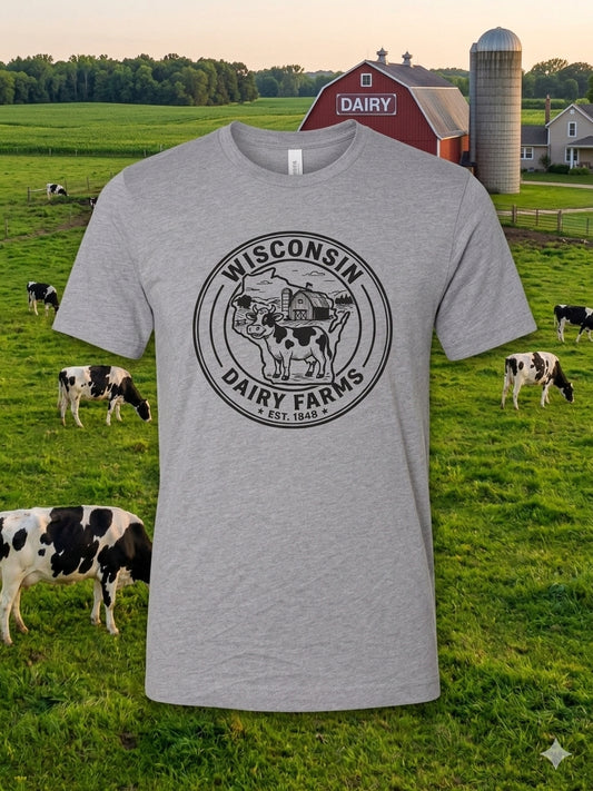 WI Dairy farms in heather storm
